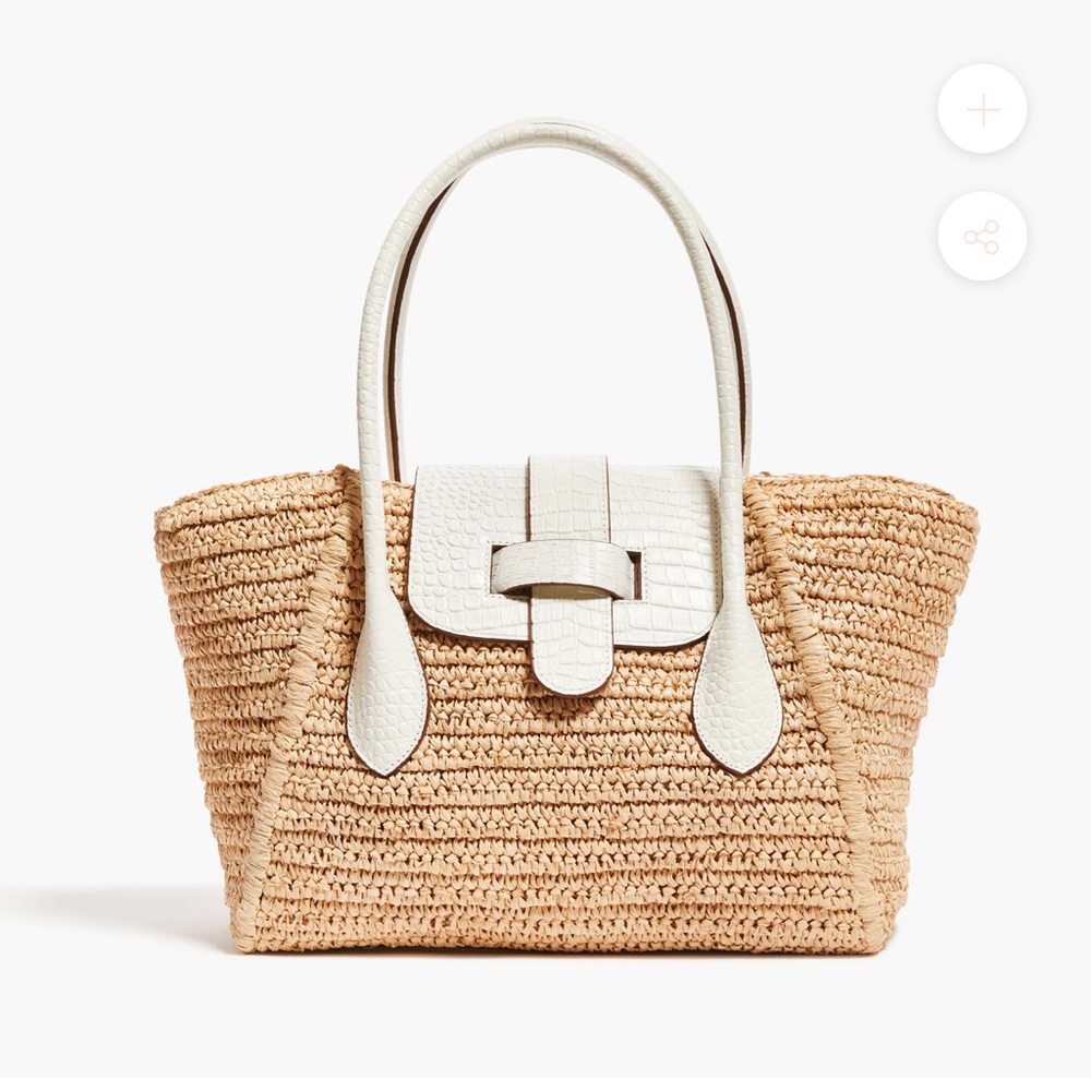 Pamela Munson teddy tote in white used